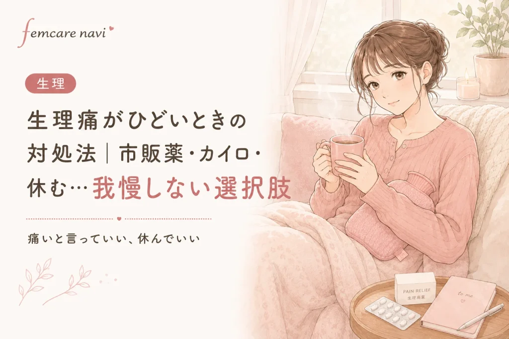 生理痛がひどき時の対処法のイメージ