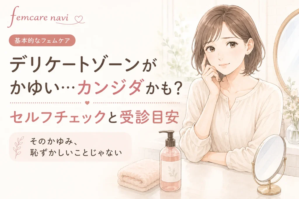 デリケートゾーンがかゆい！かんじたかも？のイメージ