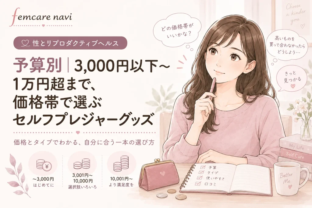 3,000円以下〜1万円超まで、価格帯で選ぶセルフプレジャーグッズ