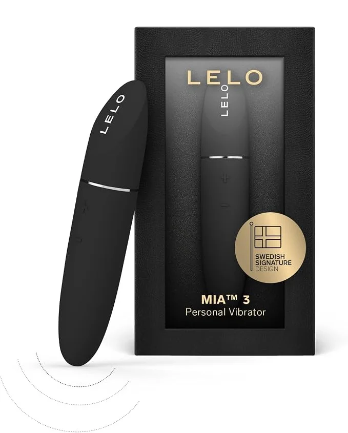 LELO MIA 3 女性用パーソナルマッサージャー、静音ミニバイブレーター、8つの快感設定と改良されたコンパクトデザイン